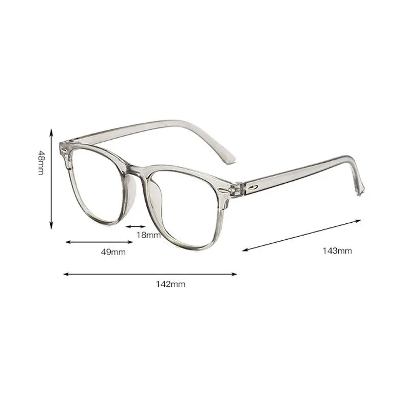 Glasses Ultralight Retro Transparent Frame Plain Men Women Anti Blue Light  Glasses  Party Decorate Eyeglasses Fake Glasses