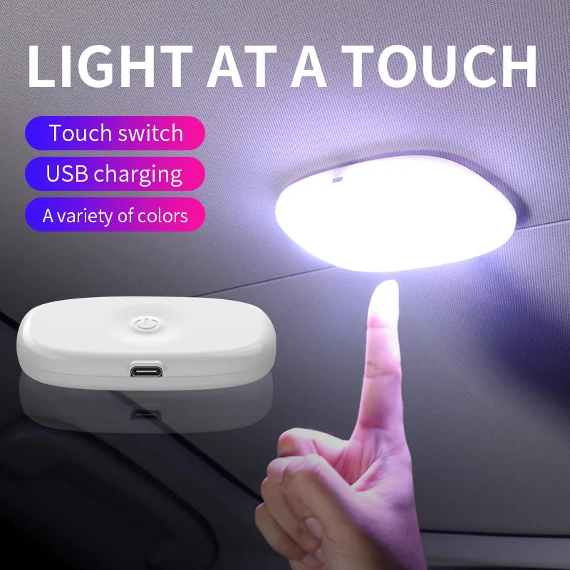 Car LED reading light Interior light Trunk light Car mounted ceiling Indoor and rear interior touch lighting