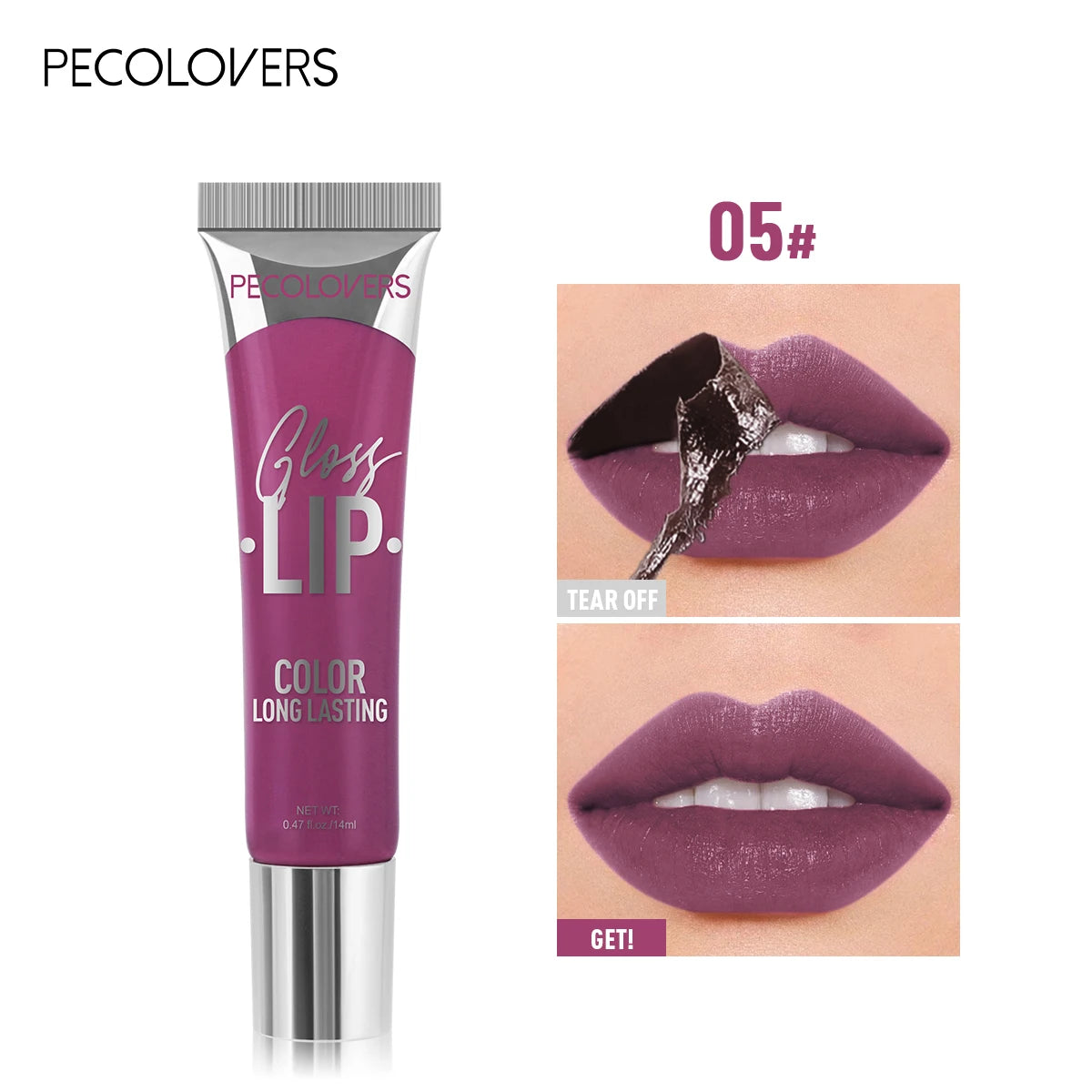 6-color Liquid Peel-off Lip gloss