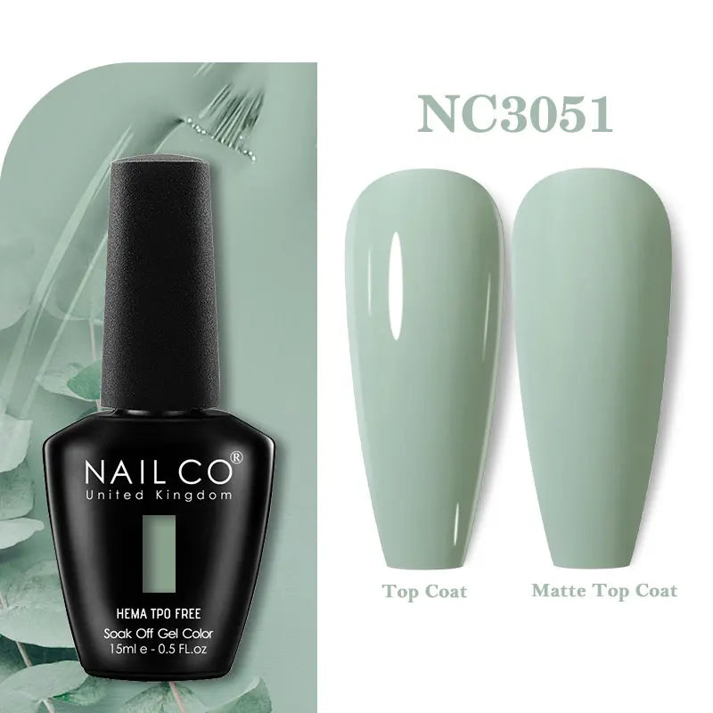 NAILCO 15ml Hema TPO Free Gel Nails Poilsh Vernis Semi Permanent UV Varnish Gel Nail Art Manicure Design TOP BASE Varnish Hybrid