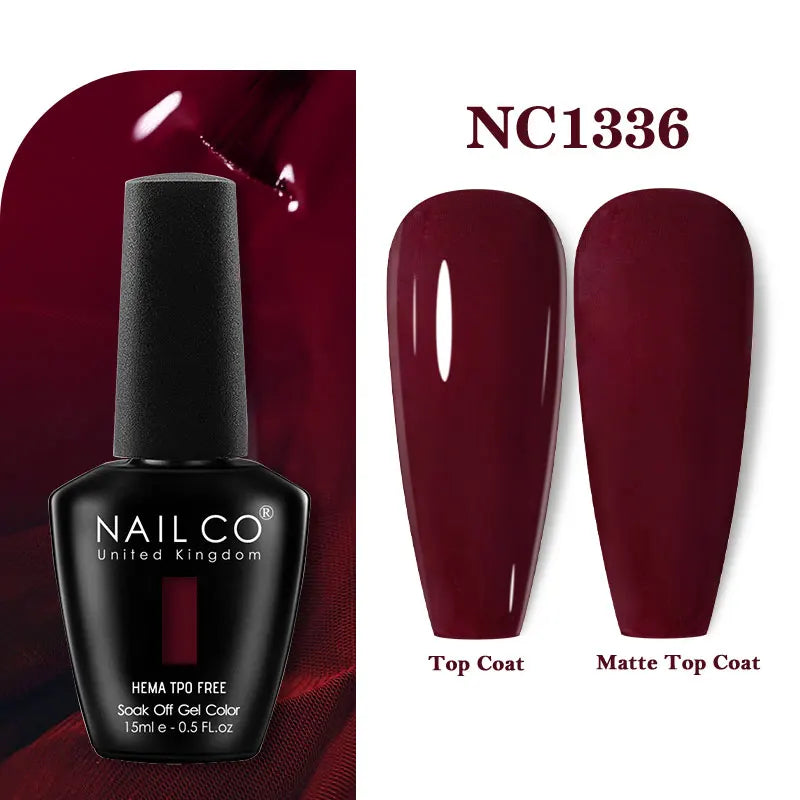 NAILCO 15ml Hema TPO Free Gel Nails Poilsh Vernis Semi Permanent UV Varnish Gel Nail Art Manicure Design TOP BASE Varnish Hybrid