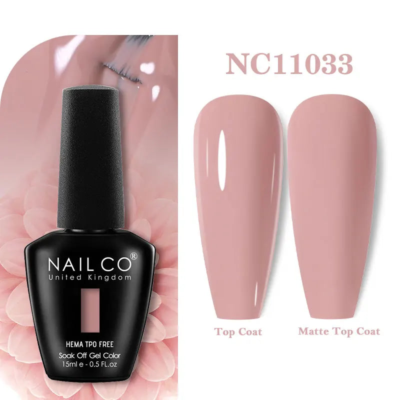 NAILCO 15ml Hema TPO Free Gel Nails Poilsh Vernis Semi Permanent UV Varnish Gel Nail Art Manicure Design TOP BASE Varnish Hybrid