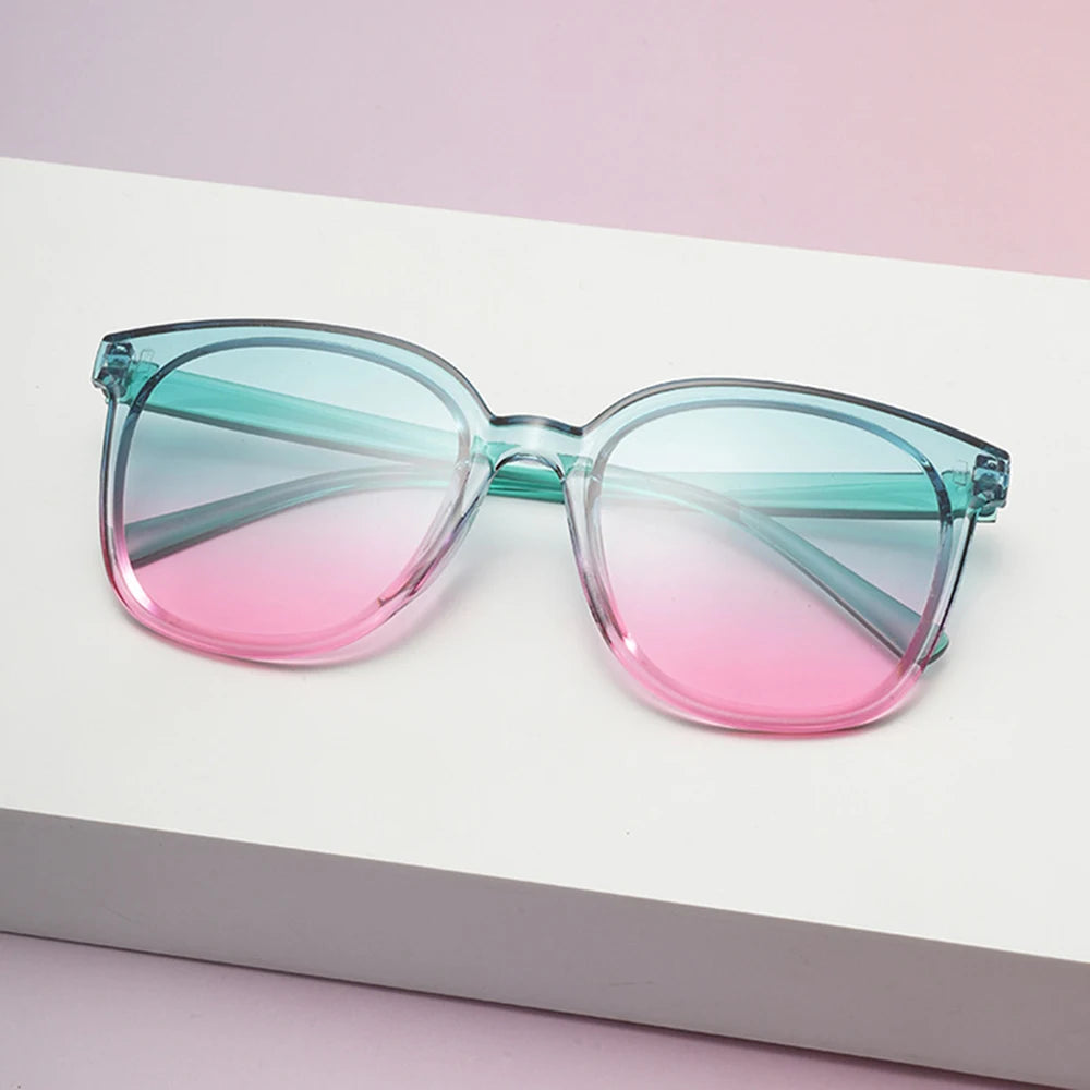 Square-Shaped Sunglasses Jelly Color Square-Shaped Glasses Gradient Square Shades Lightweight Colorful Sun Glasses For Beach