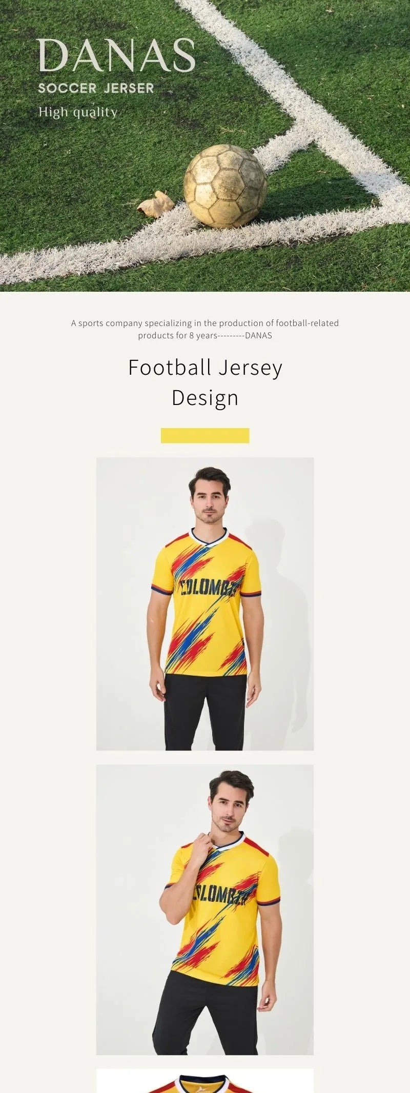 2024 hot selling Colombia American Cup soccer jersey popular design custom running sports football clothes