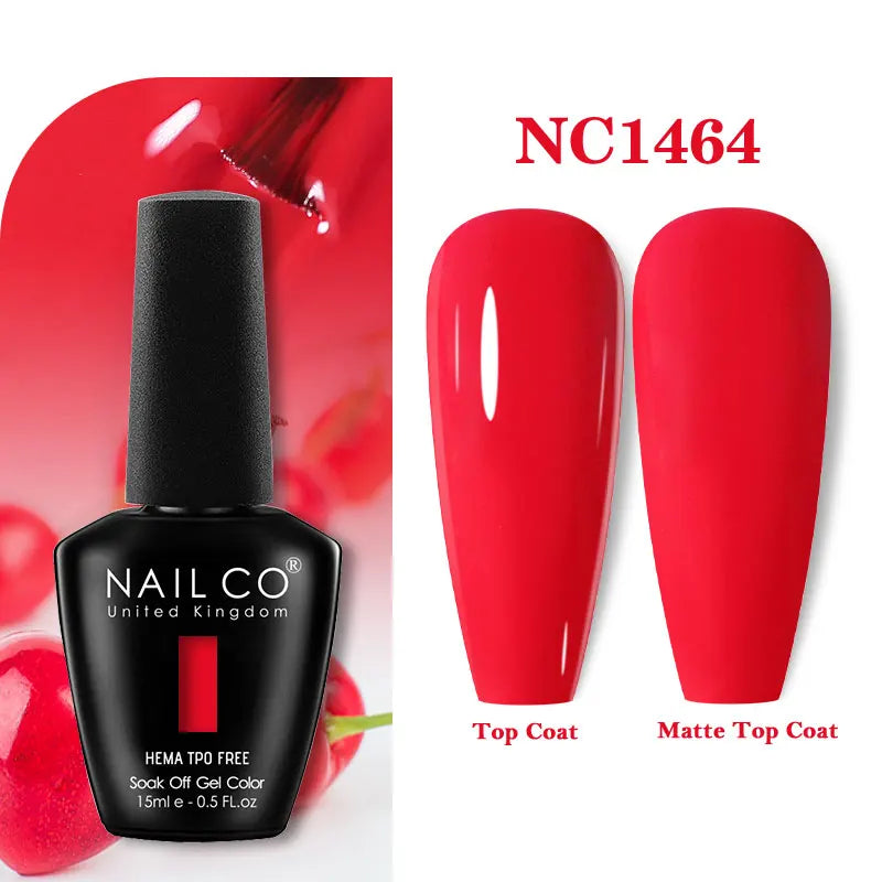 NAILCO 15ml Hema TPO Free Gel Nails Poilsh Vernis Semi Permanent UV Varnish Gel Nail Art Manicure Design TOP BASE Varnish Hybrid
