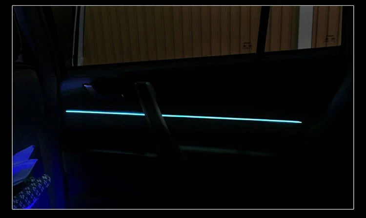 LED Car Ambient Lamp Car Interior Decoration Light Cold Light Strips  Waterproof Dashboard Console Lamp1/2/3/4/5M 12V Universal