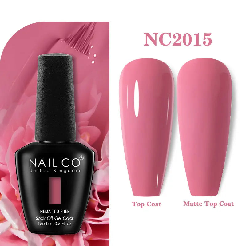 NAILCO 15ml Hema TPO Free Gel Nails Poilsh Vernis Semi Permanent UV Varnish Gel Nail Art Manicure Design TOP BASE Varnish Hybrid