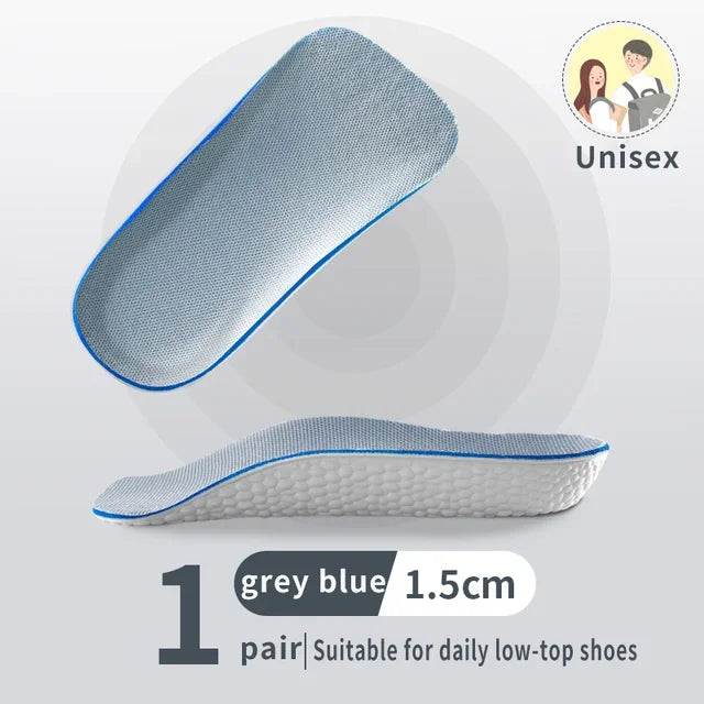 1/2pair 1.5/2.5/3.5 Cm Arch Support Height Increase Insole Elastic Lift Men'S And Women'S Insoles