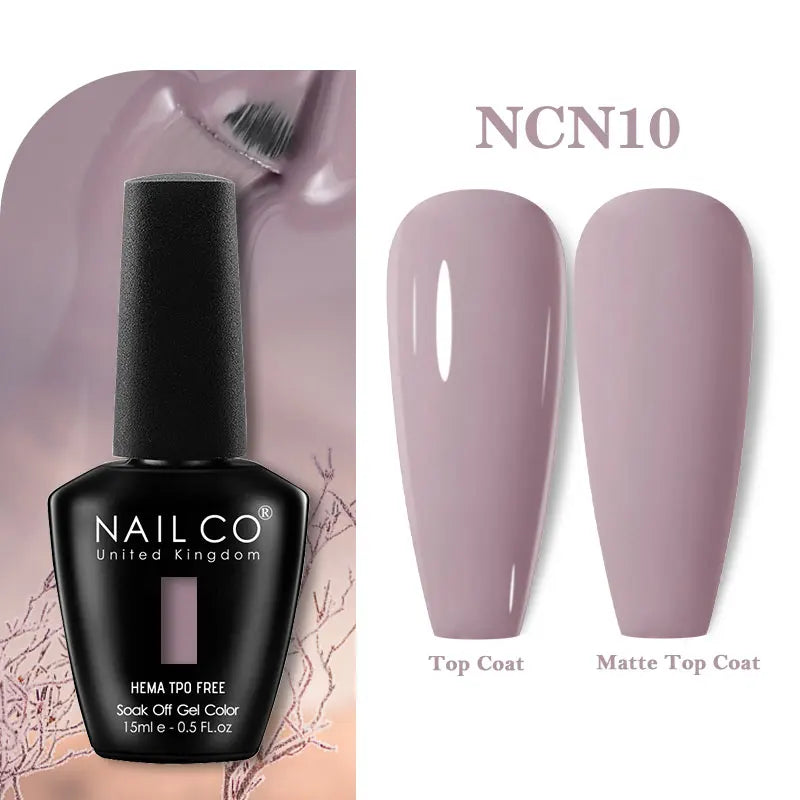 NAILCO 15ml Hema TPO Free Gel Nails Poilsh Vernis Semi Permanent UV Varnish Gel Nail Art Manicure Design TOP BASE Varnish Hybrid