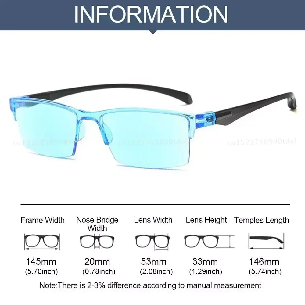Smart Automatic Zoom Eyeglasses Anti-Blue Light Reading Glasses Men Women Optical Spectacle Computer Eyeglass