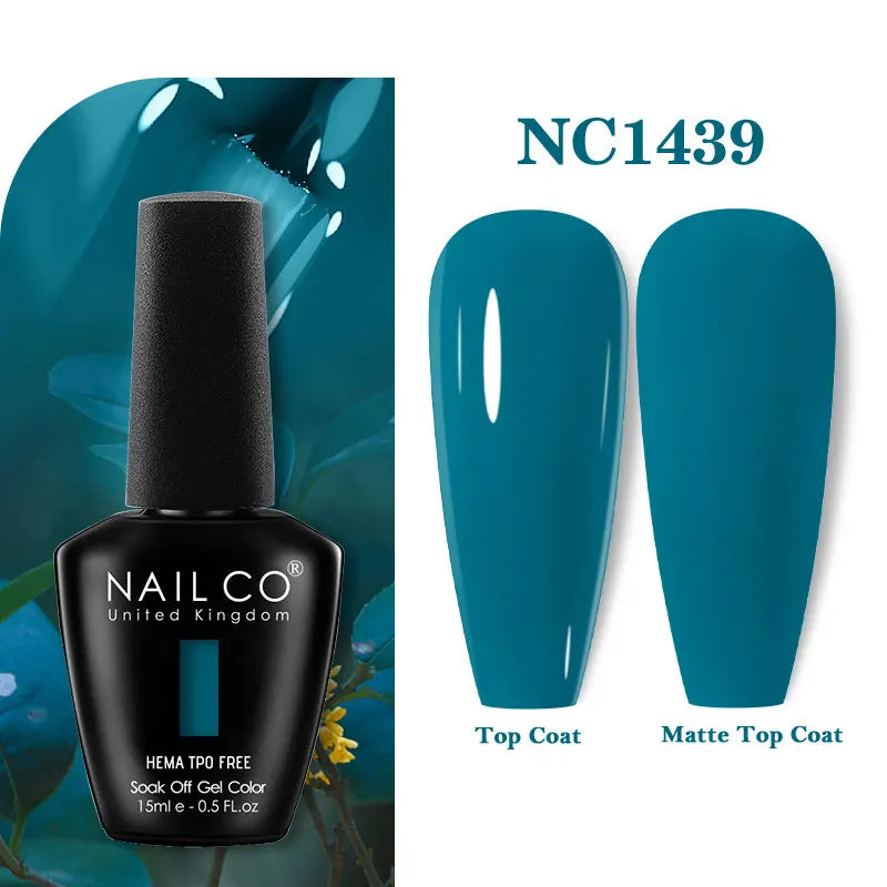 NAILCO 15ml Hema TPO Free Gel Nails Poilsh Vernis Semi Permanent UV Varnish Gel Nail Art Manicure Design TOP BASE Varnish Hybrid