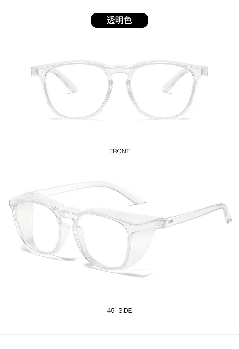 Safety Glasses Anti Fog Goggles Protective Glasses Side Shields Anti Blue Light protection Eye Glasses for Men Women Reading Gla