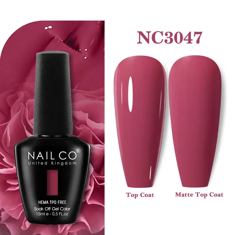 NAILCO 15ml Hema TPO Free Gel Nails Poilsh Vernis Semi Permanent UV Varnish Gel Nail Art Manicure Design TOP BASE Varnish Hybrid