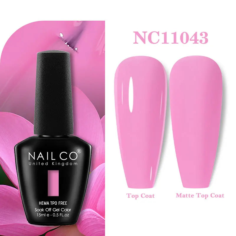 NAILCO 15ml Hema TPO Free Gel Nails Poilsh Vernis Semi Permanent UV Varnish Gel Nail Art Manicure Design TOP BASE Varnish Hybrid