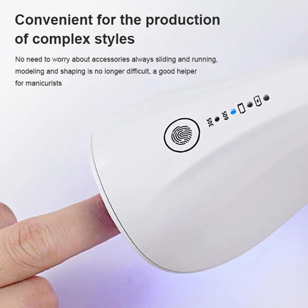 LINMANDA Handheld UV LED Lamp for Nails Drying Lamp Rechargeable Mini Manicure Lamp Nail Dryer For Gel Polish Manicure Tools