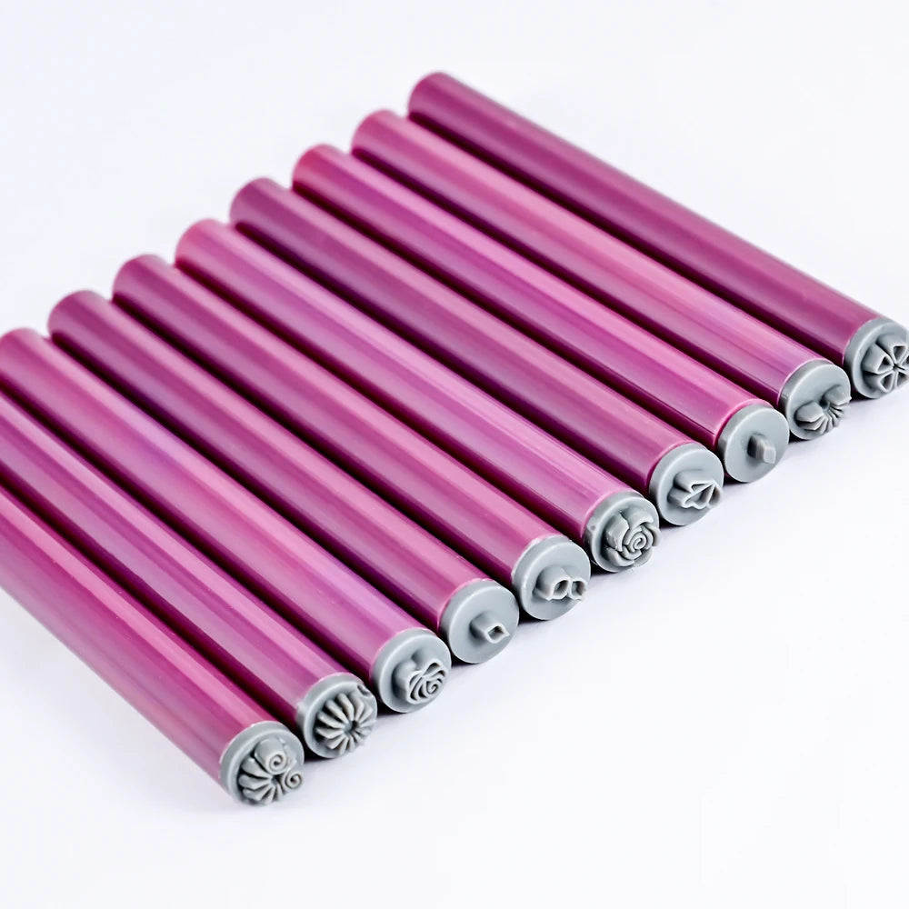 4/6/10/20Pcs Nail Art Stamp Pen Set Flower Butterfly Graffiti Nails Stamping Manicure Painting Drawing Templates Dotting Tools *