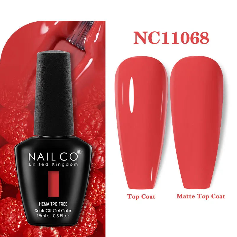 NAILCO 15ml Hema TPO Free Gel Nails Poilsh Vernis Semi Permanent UV Varnish Gel Nail Art Manicure Design TOP BASE Varnish Hybrid