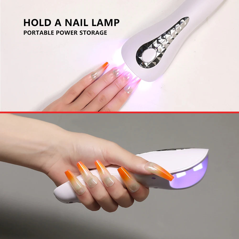 LINMANDA Handheld UV LED Lamp for Nails Drying Lamp Rechargeable Mini Manicure Lamp Nail Dryer For Gel Polish Manicure Tools