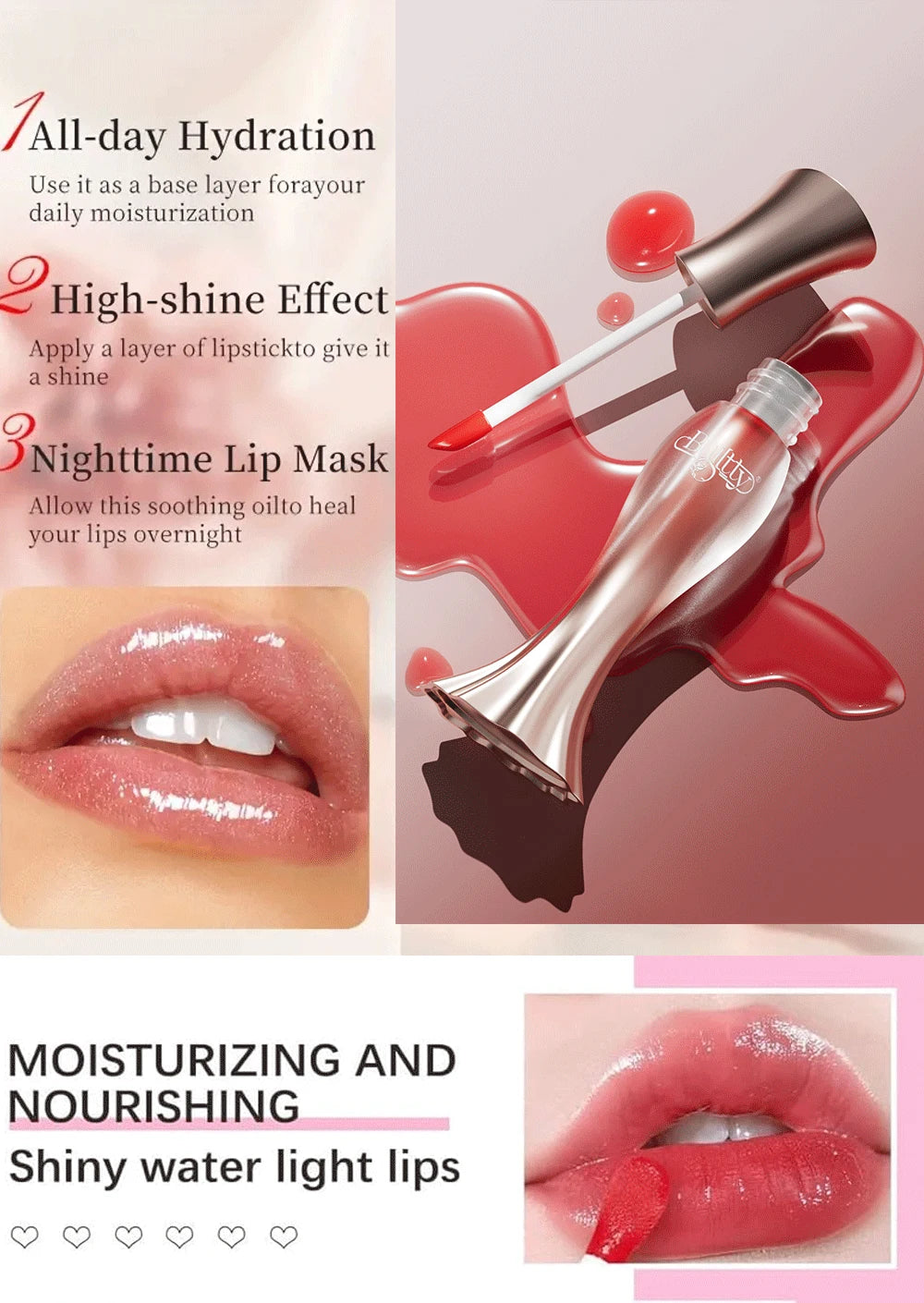 Professional Lip Plumper Full Plumping Lipstick Waterproof Long Lasting Voluminous Natural Plumper Gloss Make Lips Fuller