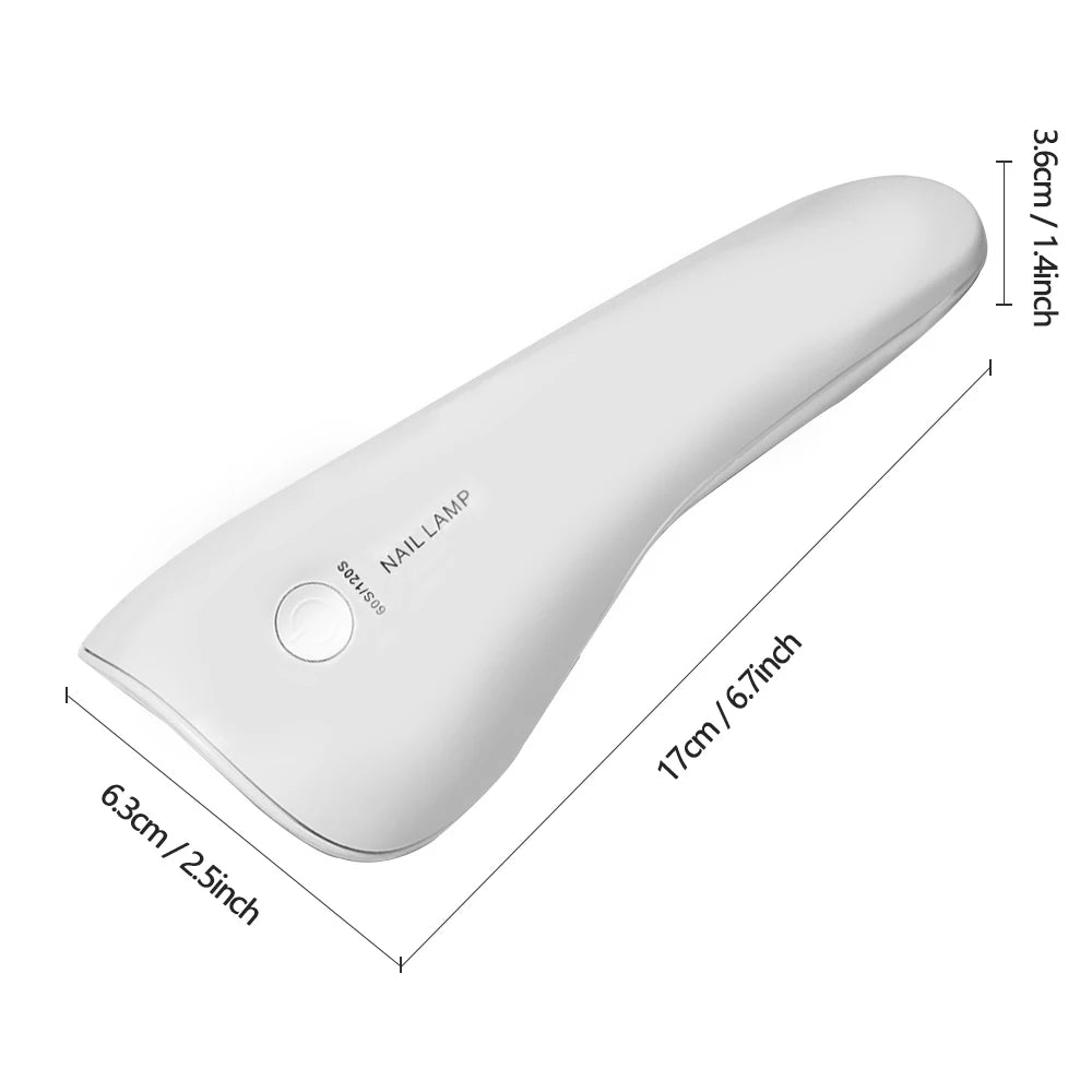 LINMANDA Handheld UV LED Lamp for Nails Drying Lamp Rechargeable Mini Manicure Lamp Nail Dryer For Gel Polish Manicure Tools