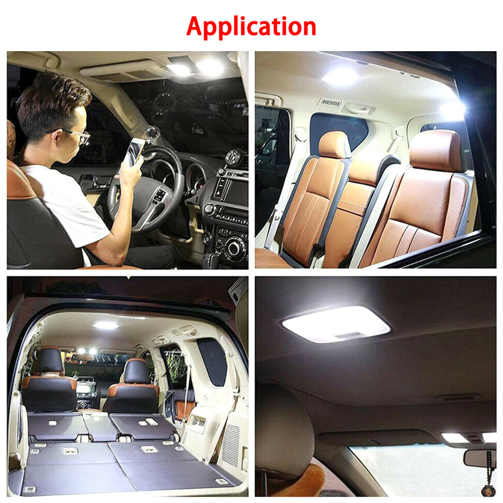 Car Interior Roof Lights 12V 36 LED Bulbs White Vehicle Ceiling LED Lighting Lamp Car Dome Reading Light with On/Off Switch for